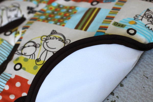 Waterproof Carseat or Stroller Pad, - Willow Mint Props