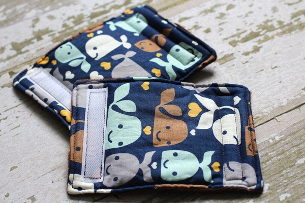 Reversible Car Seat Strap Covers/ Padded Strap Protectors - Willow Mint Props