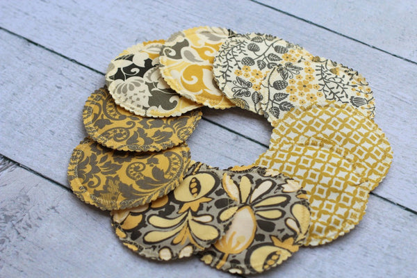 Organic Nursing Pads w Bamboo and PUL/ 10 pads/ - Willow Mint Props