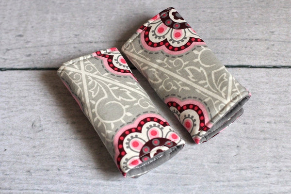 Reversible Car Seat Strap Covers/ Padded Strap Protectors - Willow Mint Props