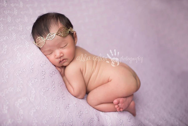 Gold Leaf Mohair Tieback - Willow Mint Props