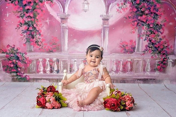 Pink and Gold Sequin Tie Romper