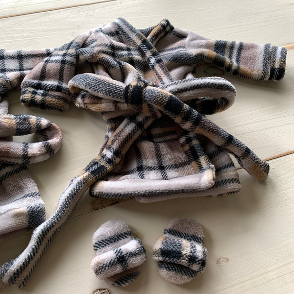 Plaid Newborn Robe