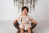 Beige Lace 2 Piece w Ruffle Skirt 6-12 months