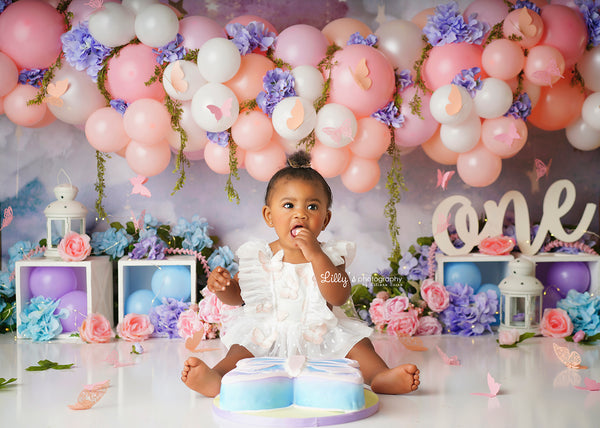 Pink Butterfly Romper