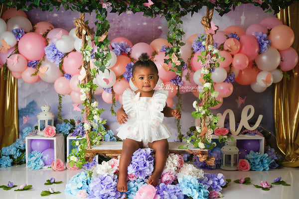 Pink Butterfly Romper