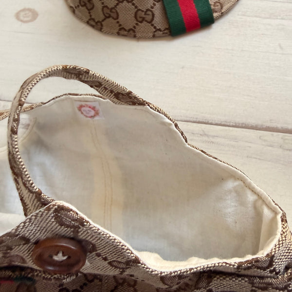 Newborn G overall and bucket hat set - Willow Mint Props