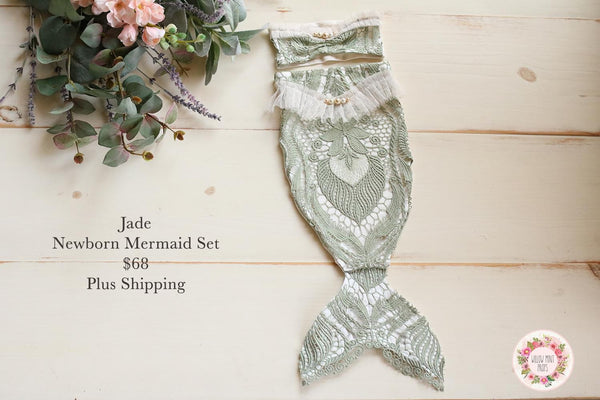 Jade mermaid tail
