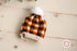 Hand Knit Checker Pom Pom Hat / Beanie - Youth 5-12