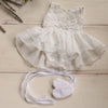 White Newborn Ballerina Dress and Shoes - Willow Mint Props