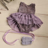Lavender Newborn Ballerina Dress and Shoes - Willow Mint Props