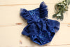 Blue Sequin Gardenia Dress