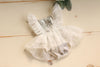 White Sequin Gardenia Dress