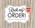 Rush Order *PER OUTFIT* (Your outfit will be made in 1 to 3 Days then shipped.) For faster shipping please choose Priority or Express at checkout. for "Pink Butterfly Romper"