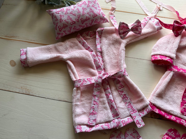 Barbie Inspired Pink Robe Set