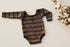 Brown Stripe Romper Newborn