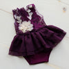 Fall Collection/ 6-12 m 2 Piece Plum Romper