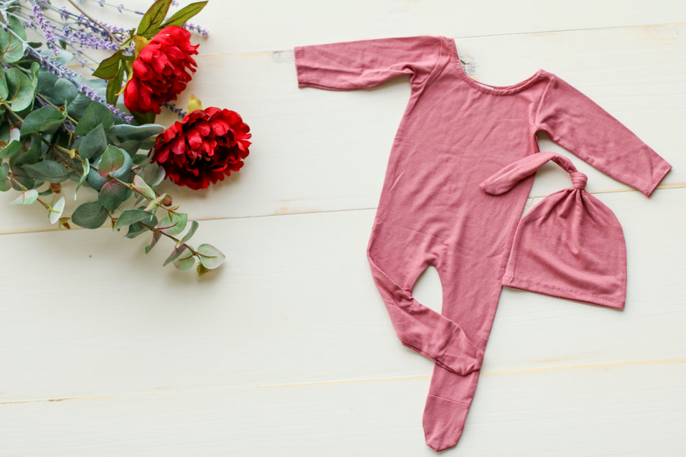 Fall Collection/ Newborn Pajama Set/ Muave