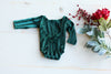 Green Velvet Romper