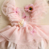Pale Pink Floral Butterfly Romper 6-12m