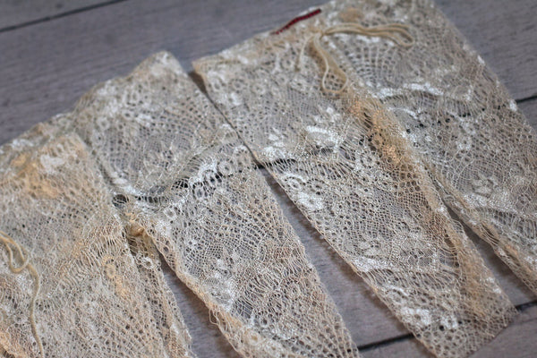 Lace Pants / Girl Lace Leggings / Off White - Willow Mint Props