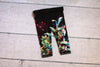 Stretch Pants / Girl Leggings / Floral black lace cuff / Jersey Knit Pants