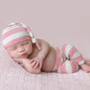 Knot Hat and Pant Set / Stripes - Willow Mint Props