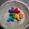 Rainbow Pillow Heart Set / Rainbow Hearts /  Heart Props - Willow Mint Props