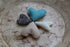 Neutral Boy Pillow Heart Set /  Posing Hearts /  Heart Props - Willow Mint Props