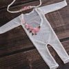 London Rose Romper with Matching Tieback - Willow Mint Props