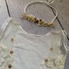 Matching Headband for   Sheer Lace Pearl Romper / Headband Only