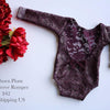 Long Sleeve PLUM Floral Romper - Willow Mint Props