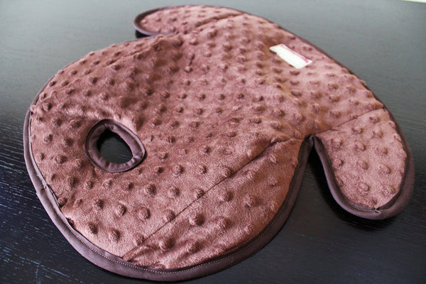Waterproof Carseat or Stroller Pad, , Minky Brown - Willow Mint Props