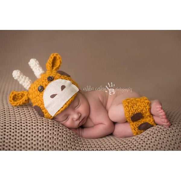 Baby Girrafe Hat and Legging Set - Willow Mint Props