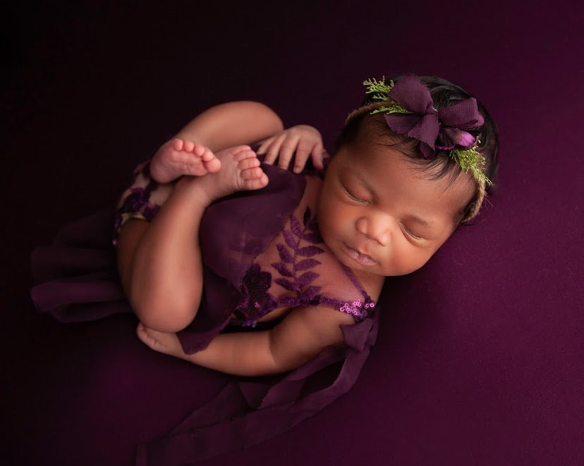 newborn purple dress Kidcutreture Tia Purple Baby Dress - Size: 18M